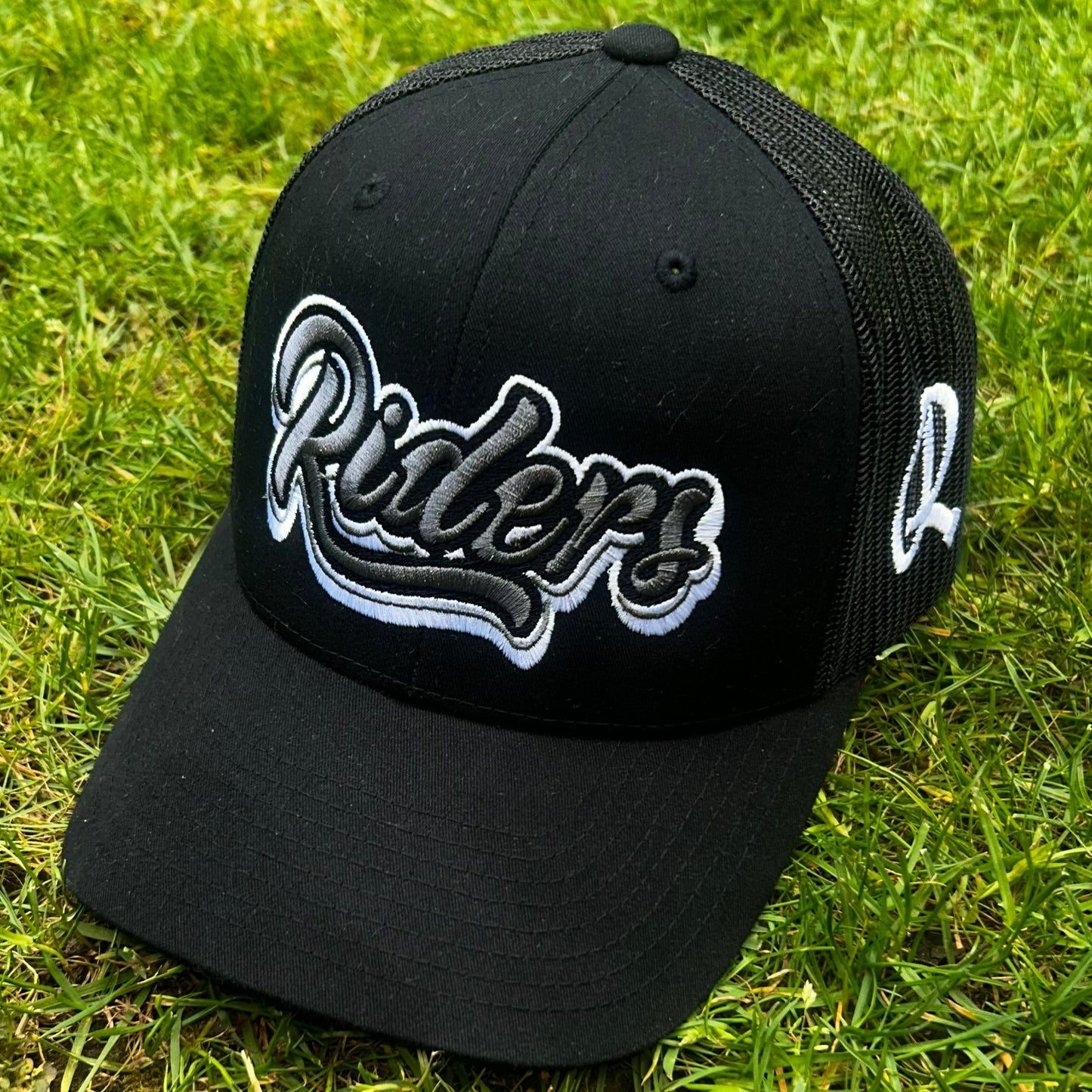 Riders bubble script cap